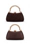 Women's Brown Lace Evening Dress Handbag - 2