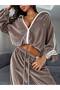 Velvet Suit with Ribbon Detail - 4