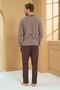 Men's Brown Pajama Bottoms - 3