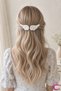 2-Piece White Angel Wing Design Cosplay Hair Clips - Y2K Kawaii Plush Clip-On Hairpin Set - 3