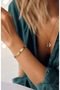 Gold Italian Chain Flat Chain Non-Tarnish Bracelet