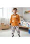 Boy's Cotton Football Printed Long Sleeve 2-Piece Set Cb1077 - 3