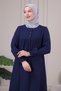 Muslin Fabric Hijab Dress 100% Cotton Mother's Dress Prayer Dress Robe Dress Umrah Dress Plus Size Hijab Dress - 7