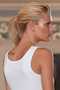 Women's White Guipure Collar Thick Strap Athlete MB1016 - 2