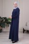 Muslin Fabric Hijab Dress 100% Cotton Mother's Dress Prayer Dress Robe Dress Umrah Dress Plus Size Hijab Dress - 4