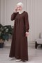 Muslin Fabric Hijab Dress 100% Cotton Mother's Dress Prayer Dress Robe Dress Umrah Dress Plus Size Hijab Dress - 3