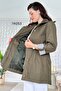 High Collar Waist Gathered Trench Coat 7K053 - 4