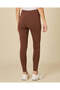 Women Brown Plain Leggings - 3