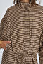 Women's Gingham High Collar Draped Jacket - 4