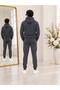 Men's 3 Thread Premium Quality Inner Ribbed Tracksuit Set - 5