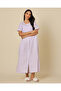 Women Lilac Printed Nightgown - 3