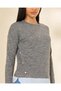 Woman Grey Textured T-Shirt - 4