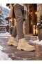 Zrk-C7 Premium Quality Beige Suede Casual Men's Boots Chelsea - 5
