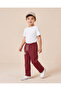 Boys Burgundy Pull-On Track Pants - 2