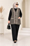 Anne Model Regional Pattern Pocketed Buttoned Woolen Vest