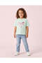 Girls Mint Butterfly Sequin T Shirt - 2