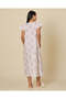 Women Ivory Floral Print Flutter Sleeve Nightgown - 3