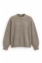Lars - Beige - Crew Neck - Oversize Fit - Cotton Men's Sweater - 4