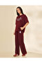 Women Maroon Drawstring Active Pants - 5