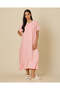Women Pink Embroidery Nightgown