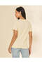 Woman Ivory Cat Graphic T-Shirt - 3