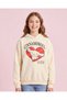 Senior Girls Yellow Cinnamoroll Printed Hooded Sweatshirt