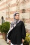 شال أليور بنمط صدفي من التينسل