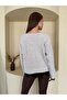 V-Neck Lace Detachable Knit Sweater - 5