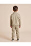 Boys Beige Slogan Print Tracksuit 2 Piece - 2