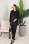 Buttoned Scuba Suit Black - 2