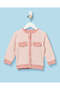 Infant Girls Pink Jacquard Jog Set - 2