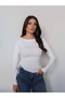 Kayık Yaka Side Tie Blouse