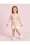 Girls Pink Cheer Up Printed T-Shirt - 2