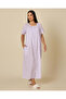 Women Lilac Printed Nightgown