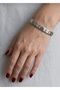 Italian Charm Design Heart Figured Bracelet – Silver Color Tarnish Resistant Steel Flexible Women's Bracelet - 2