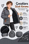 Boy's Hooded Inflatable Coat with Soft Lining, Water-Repellent, Warm Winter Coat Ak4258 - 3