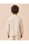 Boys Ivory Embroidered Long Sleeve Shirt - 4