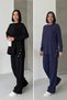 2-Piece Comfortable Fit Premium Soft Fabric Tracksuit Set with Snap Closure on the Sides