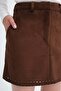 Suede Mini Skirt E02721 - 3