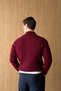 Alba Premium Hair Weave Half Zipper Stand Collar Men's Knitwear Sweater - 8