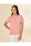 Women Pink Printed T-Shirt