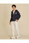 Senior Boys Blue Hooded Full Zip-Through Sweatshirt - 5
