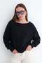 Kayık Collar Sweatshirt S10765