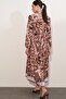 Bdart Buttoned and Belted Detail Crew Neck Maxi Dress - 6