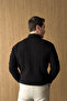 Alba Premium Hair Weave Half Zipper Stand Collar Men's Knitwear Sweater - 8