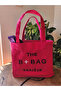 The B+Bag Long Strap Pink Canvas Fabric Shoulder Bag