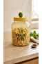 Glass 900 Ml. Yellow Storage Jar - 2