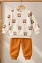 Baby Set Teddy Bear Patterned 2-Piece Top and Bottom Set Seasonal Baby Boy/Girl Set 3 6 9 12 Months - 6