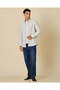 Men Grey Pocket Oxford Shirt - 2