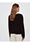 V-Neck Draped Mercerized Sweater - 2